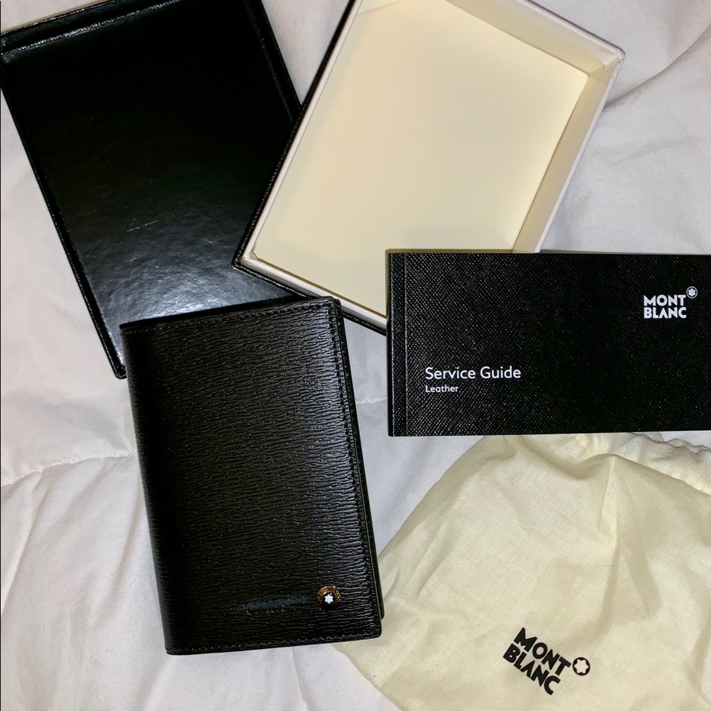 Mont Blanc Leather Wallet / Business Card Holder